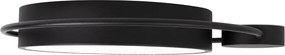 Plafonieră LED Erste Moon 28W 1400lm 3000K 440x70mm Negru Mat, Design Modern Minimalist pentru Iluminat Interior Elegant și Eficient Energetic