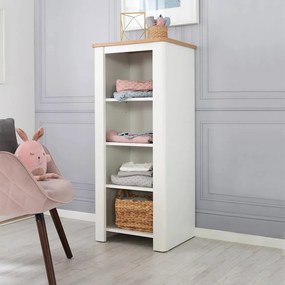 Bibliotecă pentru copii albă 49x116 cm Ava – Roba