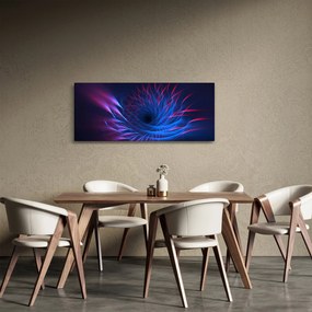 Tablou - abstaracție cu floare (120x50 cm)