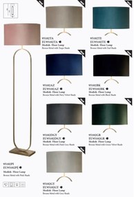 Lampadar/Lampa de podea decorativa Modish bronz/verde