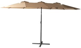 Umbrelă de soare bej 456x270 cm Double - Rojaplast