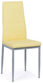 Scaune de bucatarie BUC 263 cu tapiterie din piele sintetică crem