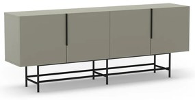 Comodă verde/gri joasă 200x77,5 cm Eldia – Marckeric