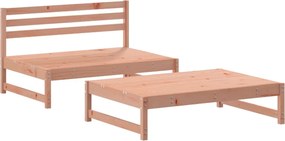 vidaXL Set mobilier relaxare grădină, 2 piese, lemn masiv Douglas