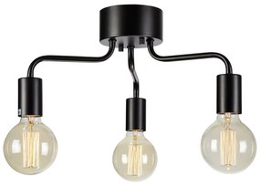 Plafonieră neagră cu abajur din metal 38x38 cm Avery – Markslöjd