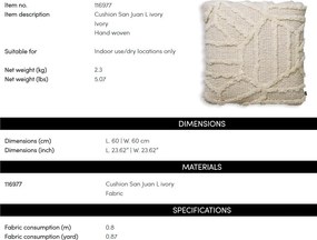 Perna design LUX San Juan L, Ivory