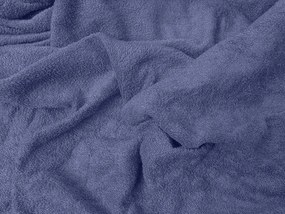 Cearsaf frotee albastru marin 140 x 200 cm