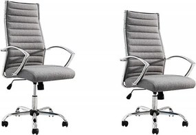 Scaun de birou elegant Big Deal gri