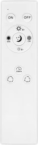 Top Light -LED plafonieră/suspensie OVAL LED/36W/230V 3000-6500K negru + telecomandă