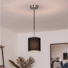 Brilagi - Lampă suspendată LED pe cablu NUBILA 1xE27/60W/230V Ø 14 cm neagră