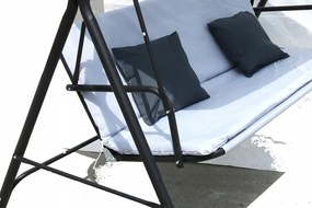 ShopJK LEAGĂN DE GRĂDINĂ BEJ + 2 PERNE HO02