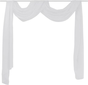 vidaXL Draperie transparentă din voal 140 x 600 cm, alb