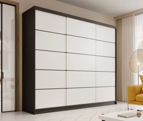 Dulap cu usi glisante, 250x58x215 cm, Andy 250, ADRK Furniture (Culoare: Casmir / Casmir)