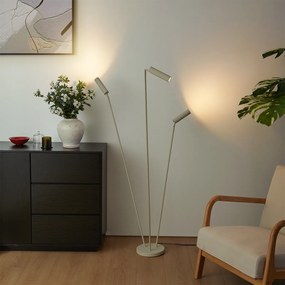 Lampă de podea modernă bej cu 3 lumini GU10 35mm - Thomas