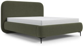 Pat matrimonial 180 cm Mononoke 180 (cu somieră) (verde + negru). 1100348