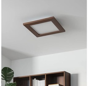 Plafonieră LED dimabilă Brilagi SLIMFRAME WOOD LED/25W/230V 34x34 cm + telecomandă