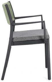 Scaune de grădină gri 4 buc. din plastic Alvin – Bizzotto