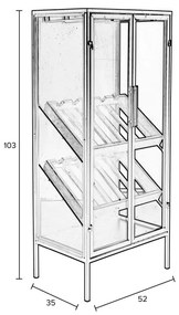 Dulap vinotecă din lemn pentru 10 sticle, 52x103 cm Rob - White Label