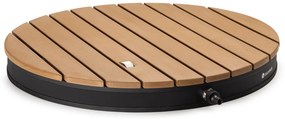 Blumfeldt Sumatra Breeze Round duș de grădină WPC aluminiu 70x55 cm rotund