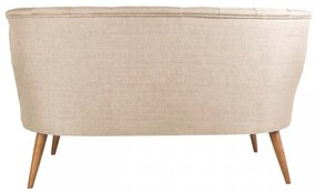 Canapea 2 Locuri, Lemn Solid, Richland Loveseat, Crem