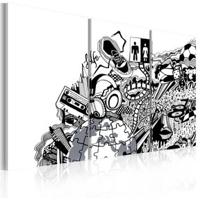 Tablou - Artistic mess - triptych