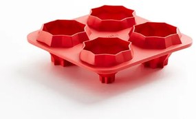 Formă din silicon Lékué Fortune Pyramids, roșu