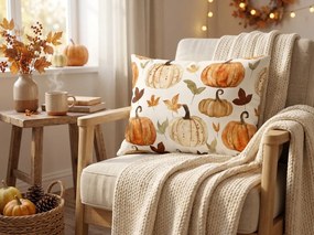 Fata de perna din flanel PUMPKINS & STRIPES 50x70 cm, colorata