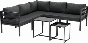 Outsunny Set de Mobilier de Gradina din 7 Piese cu Canapea de Colt, Masa de Cafea, Set de Mobilier Sectional, Gri | Aosom Romania