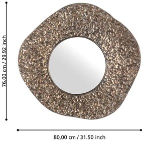 Eglo 425073 - Oglindă de perete TOAMASINA 76x80 cm bronz