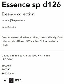 Lustra LED moderna design liniar ESSENCE SP 20W BIANCO