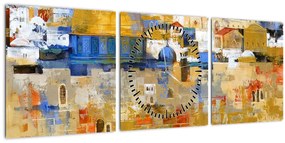 Tablou - Zidul plângerii, Ierusalim, Israel (cu ceas) (90x30 cm)