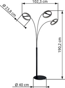 Lampa de podea LED CCT DELLA