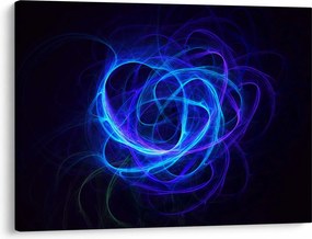 Tabloul cu ghem albastru abstract (70x50 cm)