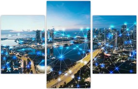 Tablou - Rețeaua orașului (90x60 cm)