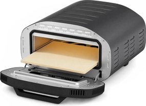 HOMCOM Cuptor pentru pizza pentru interior, cuptor electric de 30,48 cm cu 8 programe, 430 °C, temporizator, piatră ceramică, 2200 W | Aosom Romania