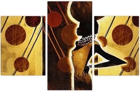 Tablou cu pictură artistică străveche (90x60 cm)