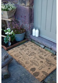Covoraș de intrare din fibre de nucă de cocos 40x60 cm Mushrooms – Artsy Doormats