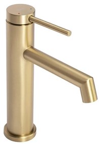 Baterie pentru lavoar FOSS REA-B5316, 20,5 cm, finisaj auriu periat