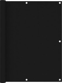 vidaXL Paravan de balcon, negru, 120 x 600 cm, țesătură oxford