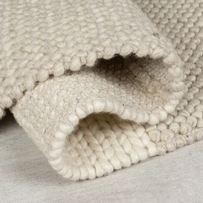 Covor bej țesut manual din amestesc de lână 160x230 cm Minerals Patchwork – Flair Rugs