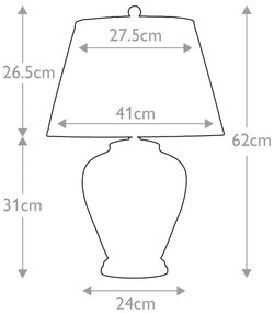 Lampă de masă ARUM Elstead ARUM-LILY-TL LILY 1xE27/60W/230V