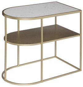 Masuta de cafea PAIGE cu raft, 52 cm