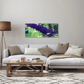Tablou cu floare albastră (120x50 cm)