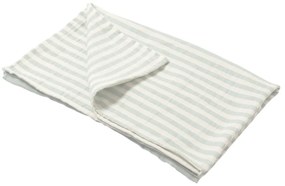 RESIGILAT Paturica bebe de vara din muselina vaporoasa 100x100 cm Kidizi Green Stripes