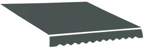 Outsunny Pânză de Înlocuire pentru Copertină Retractabilă cu Protecție UV 30+, 3,82x2,4 m, Gri | Aosom Romania