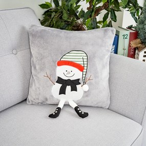 Față de pernă de Crăciun 4Home Frosty Snowman,40 x 40 cm