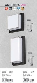 Aplica pentru iluminat exterior cu protectie IP54 Andorra negru 8830 RX