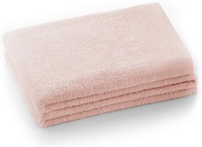 Prosop roz deschis din bumbac din frotir 70x140 cm Amari – Restilo