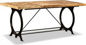 vidaXL Masă de sufragerie Lemn masiv de mango nefinisat 180 cm