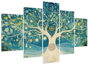 Tablou – Arbore magic cu spirale (150x105 cm)
